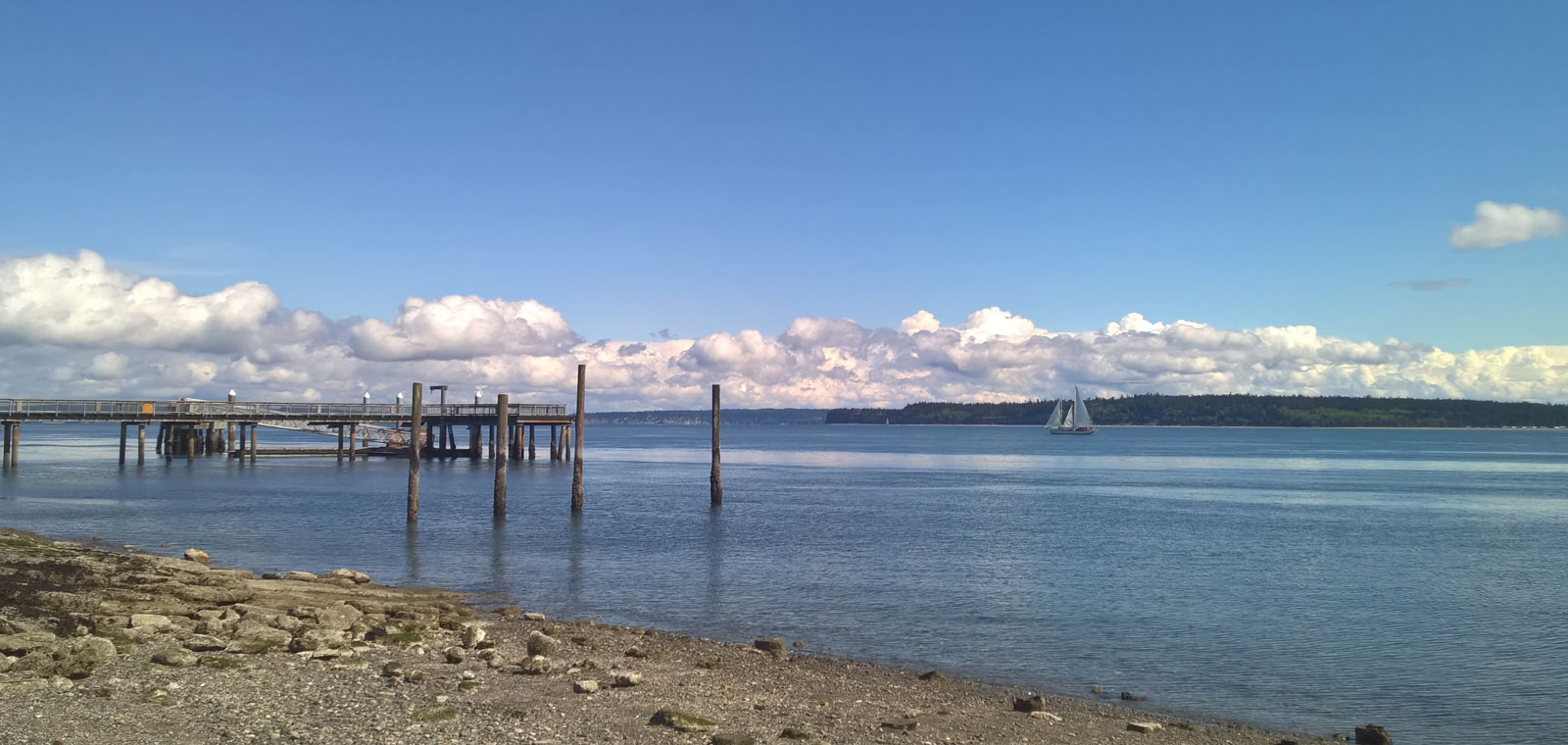 Townsend Bay with sail boat