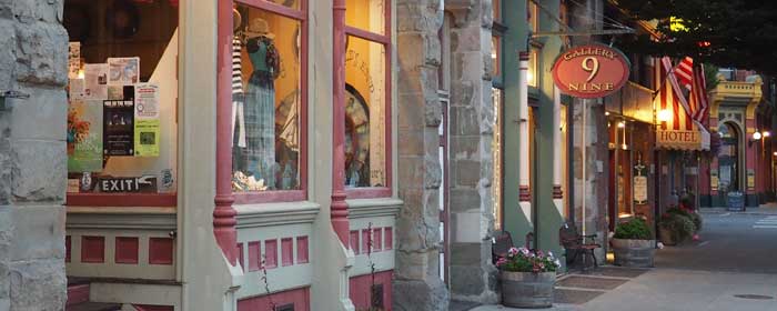 Port Townsend shops on Water St.